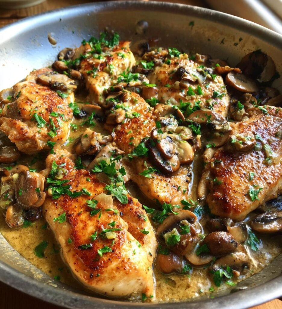 Creamy Mushroom Chicken Skillet