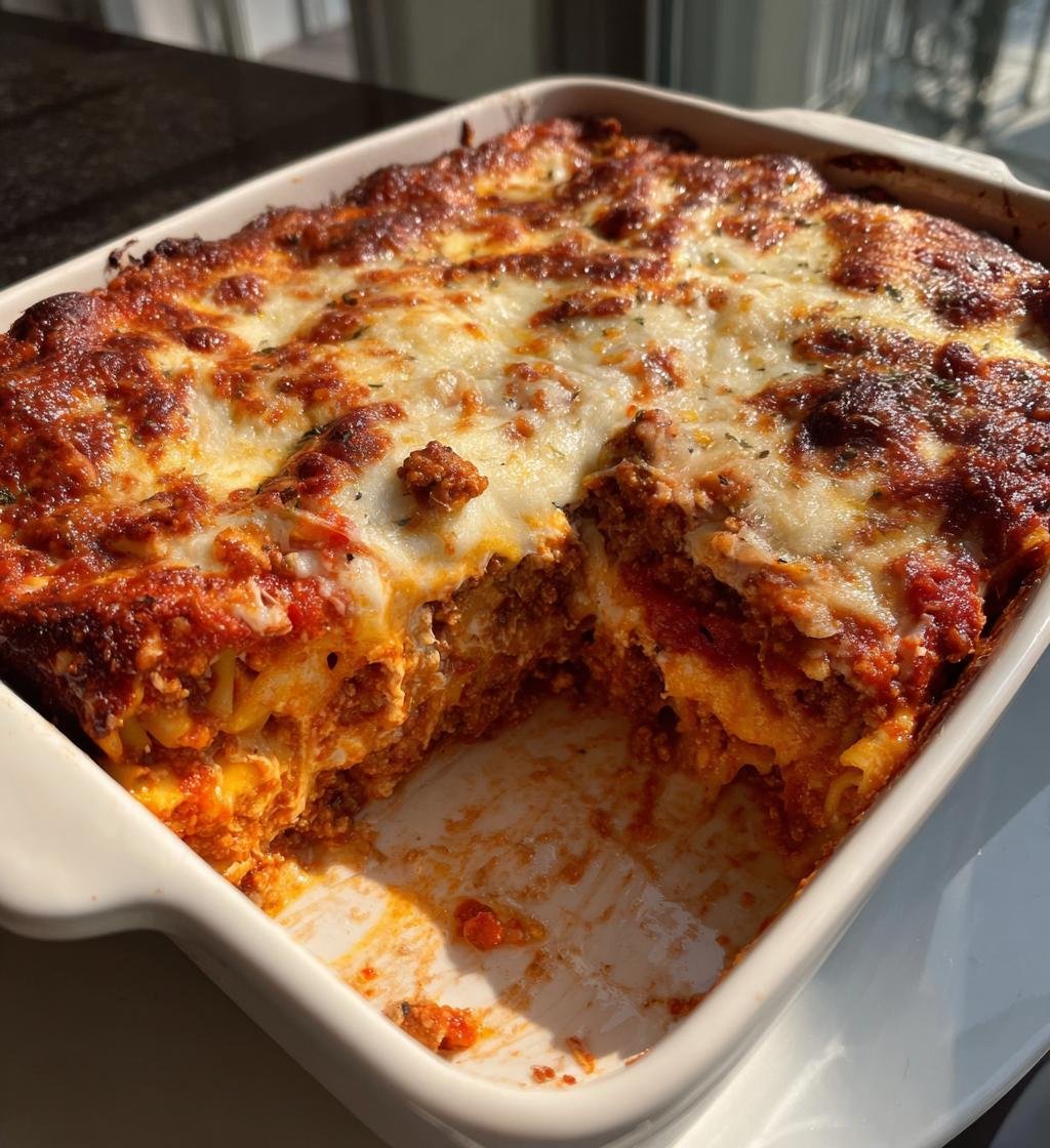 Easy Baked Ziti with Ricotta and Mozzarella