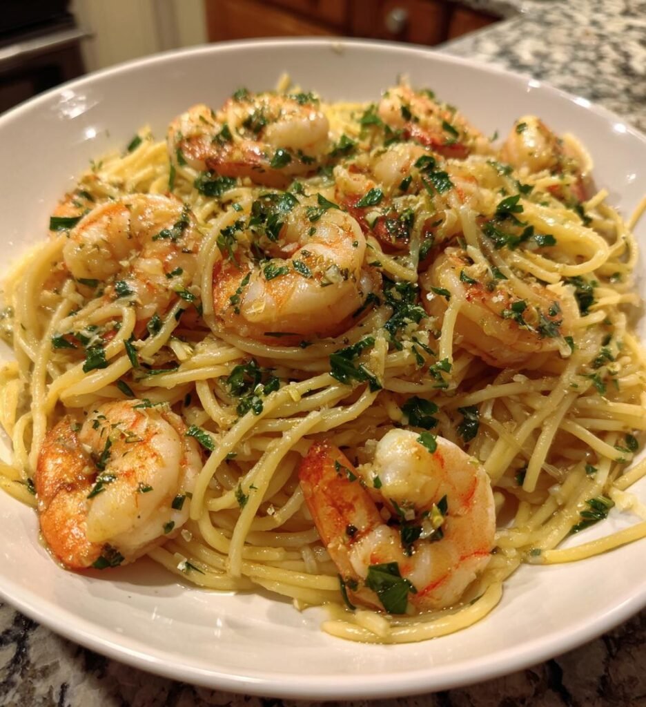 Easy Shrimp Scampi with Pasta