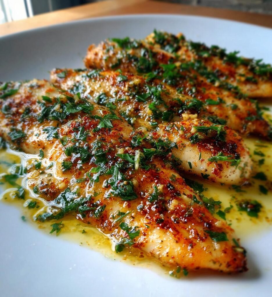 Oven Baked Tilapia with Garlic Butter