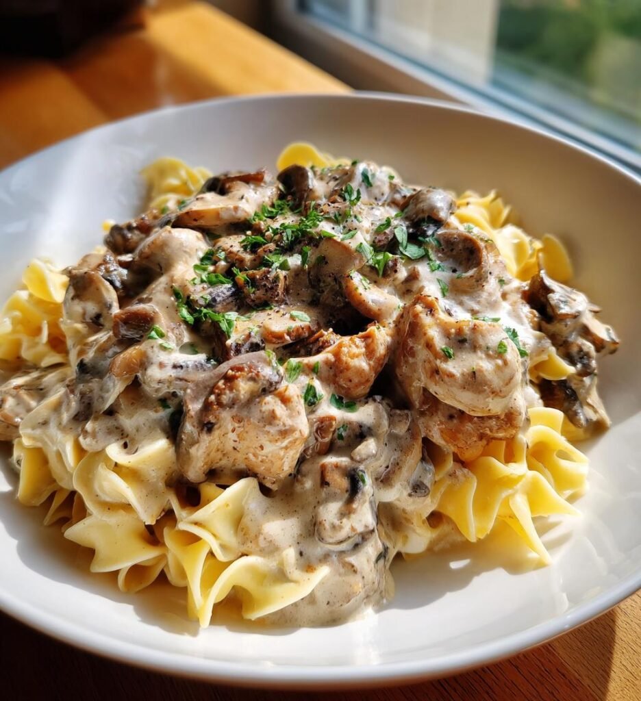 Vegetarian Mushroom Stroganoff