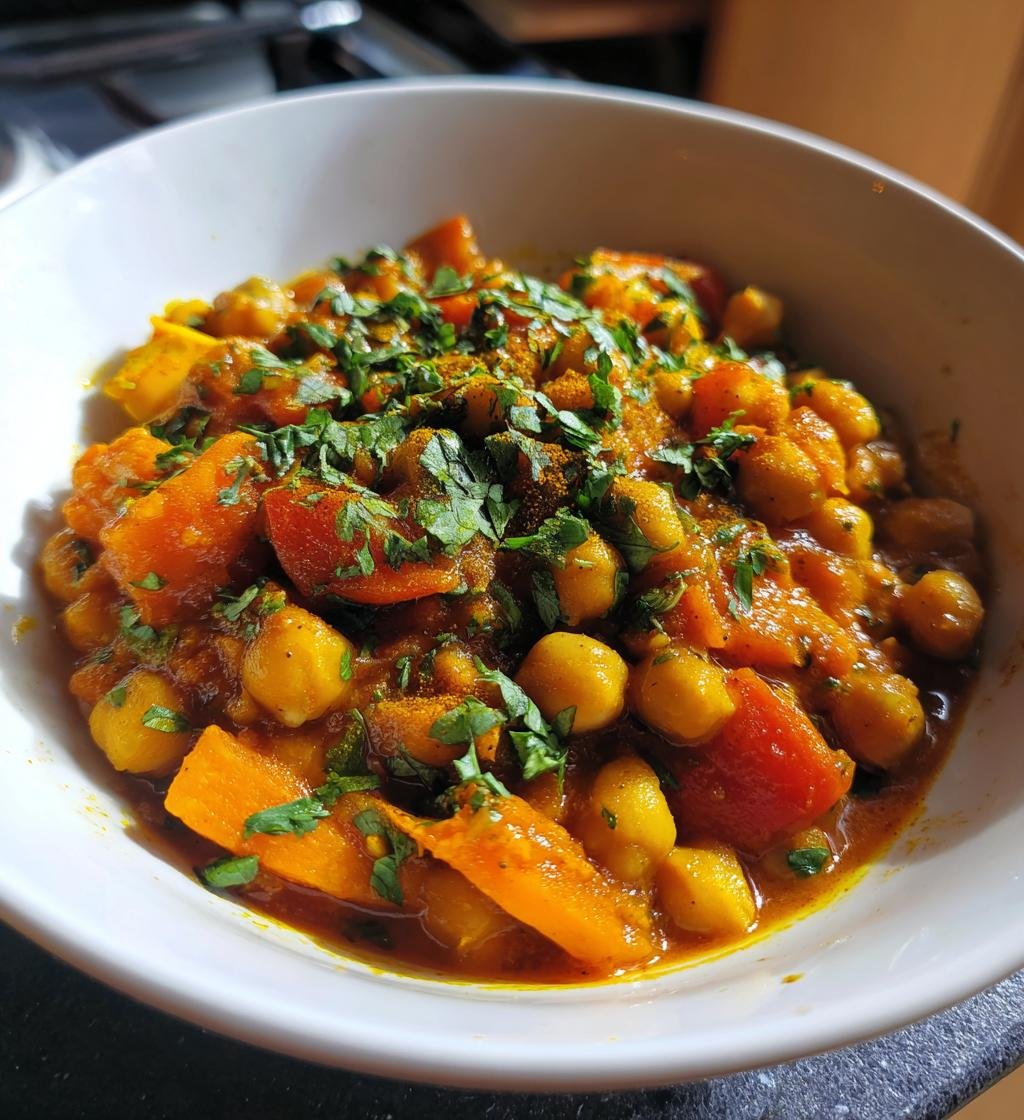 Vegetarian Curry Recipe with Chickpeas – Quick and Delicious Meal - step by step
