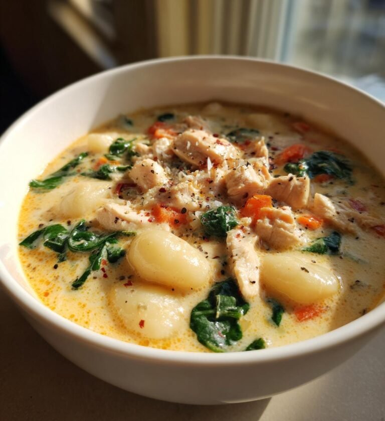 creamy chicken gnocchi soup