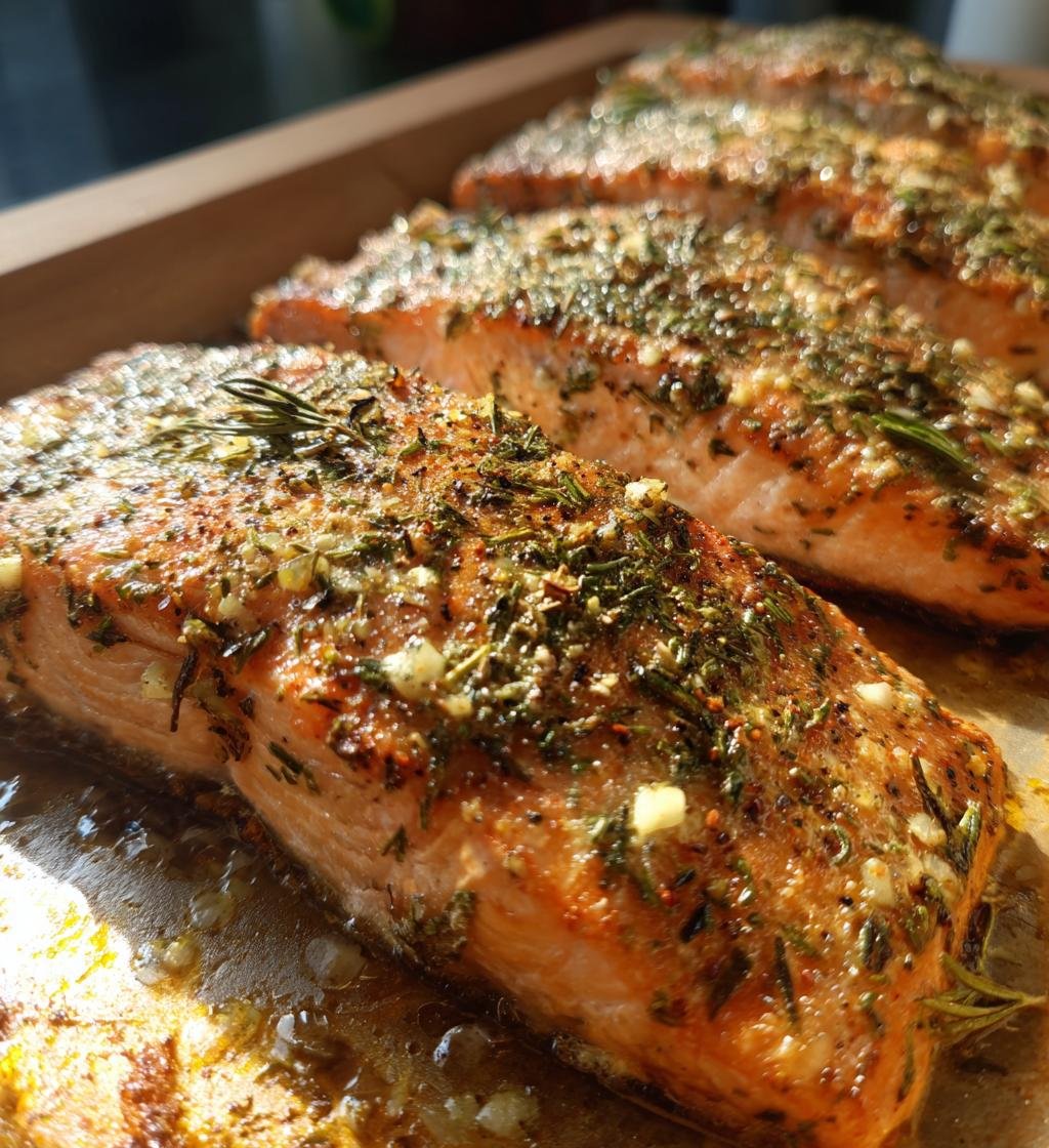 Baked Garlic Herb Salmon Recipe - Quick and Delicious Dinner Idea