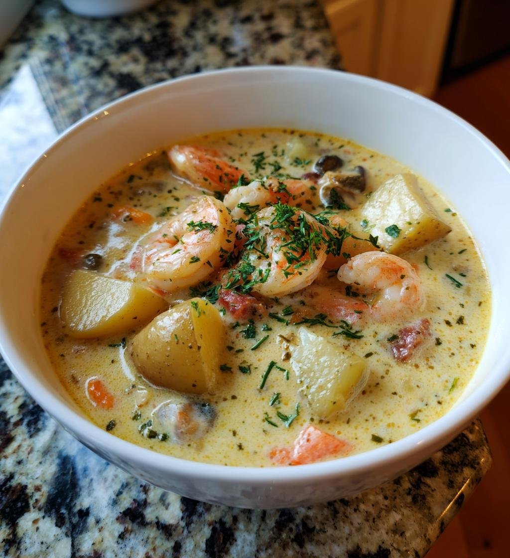 Creamy Seafood Chowder Recipe - Simple and Delicious Comfort Food - step by step