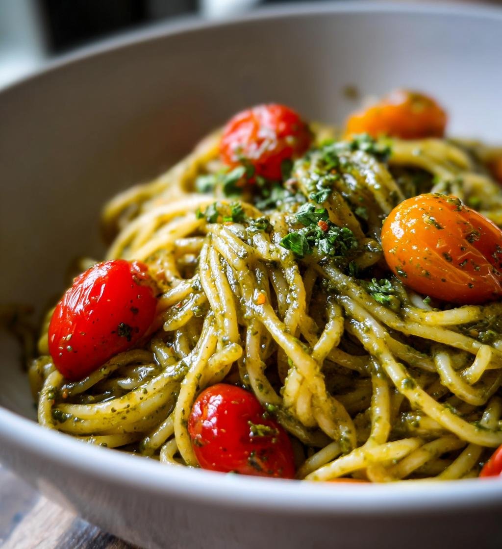 Pesto Pasta with Cherry Tomatoes: Quick & Delicious Dinner Recipe