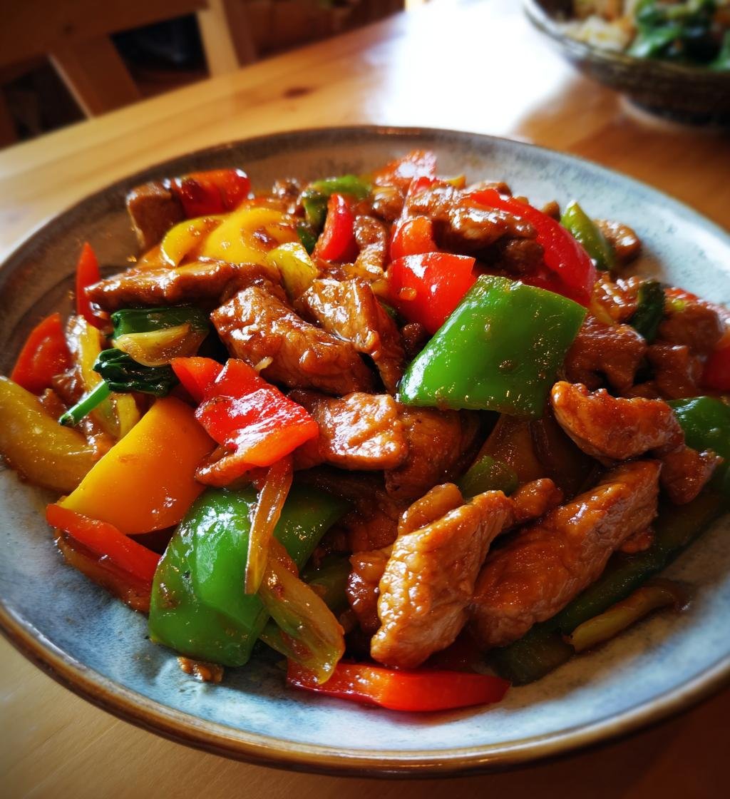Easy Pork Stir Fry Recipe: Juicy Strips & Colorful Veggies