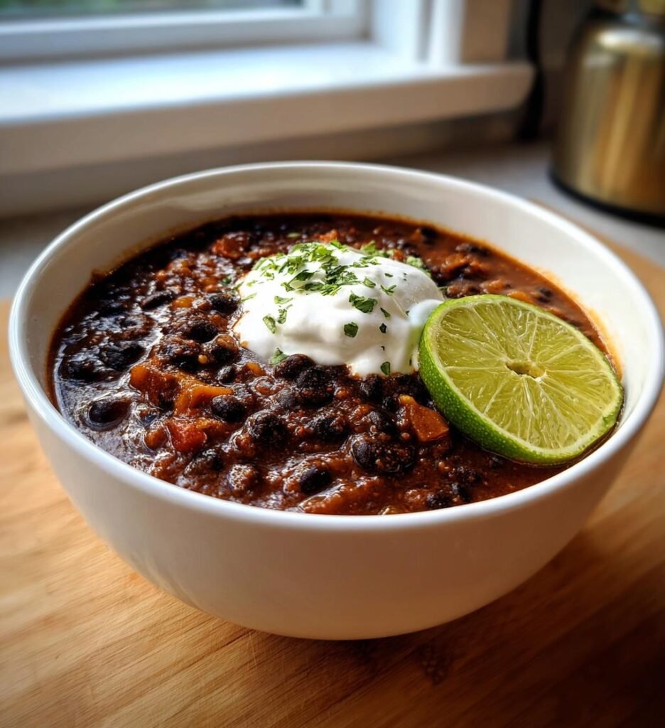 slow cooker black bean soup