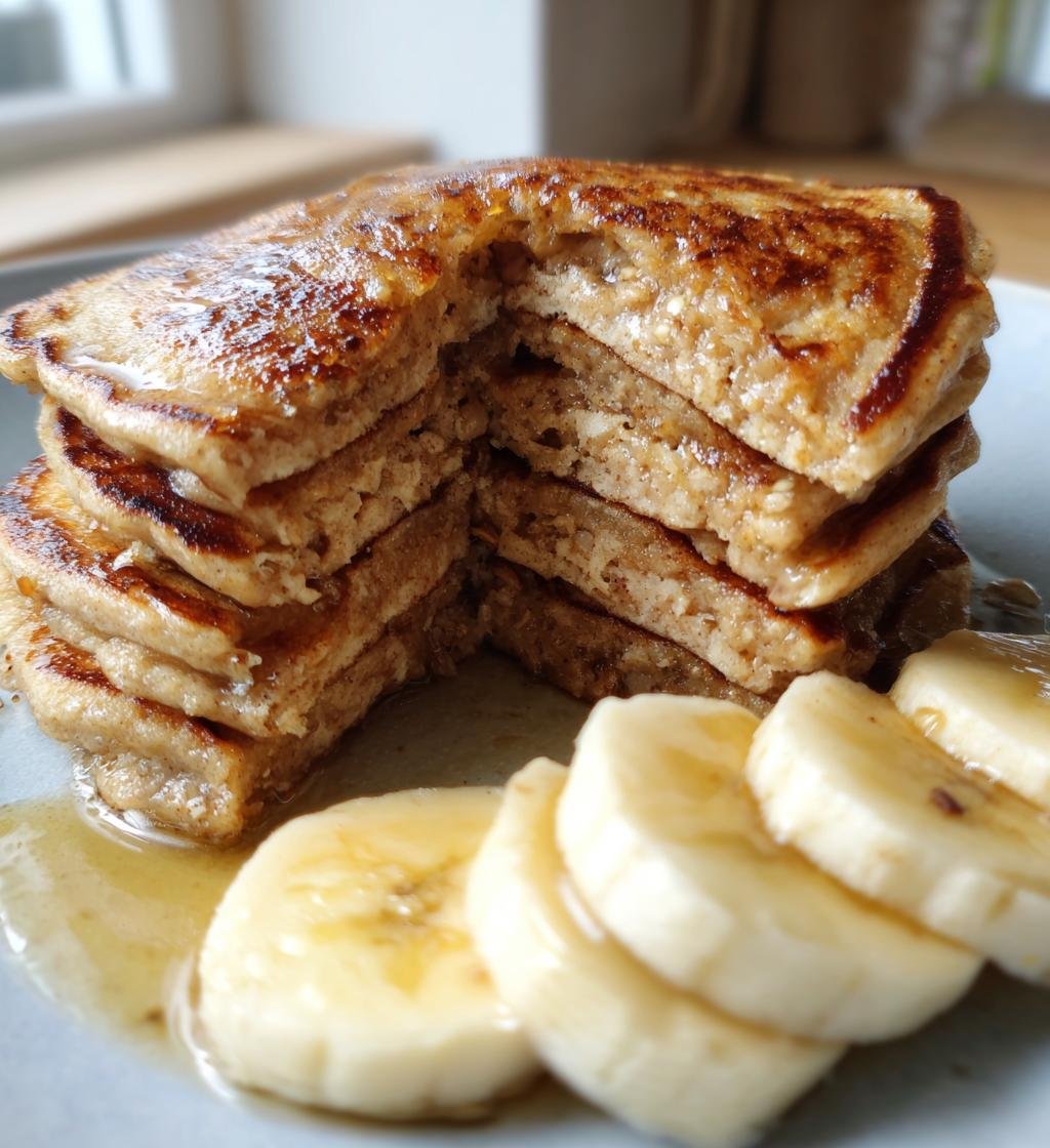 Banana Oat Pancakes Recipe Healthy - Quick & Delicious Breakfast