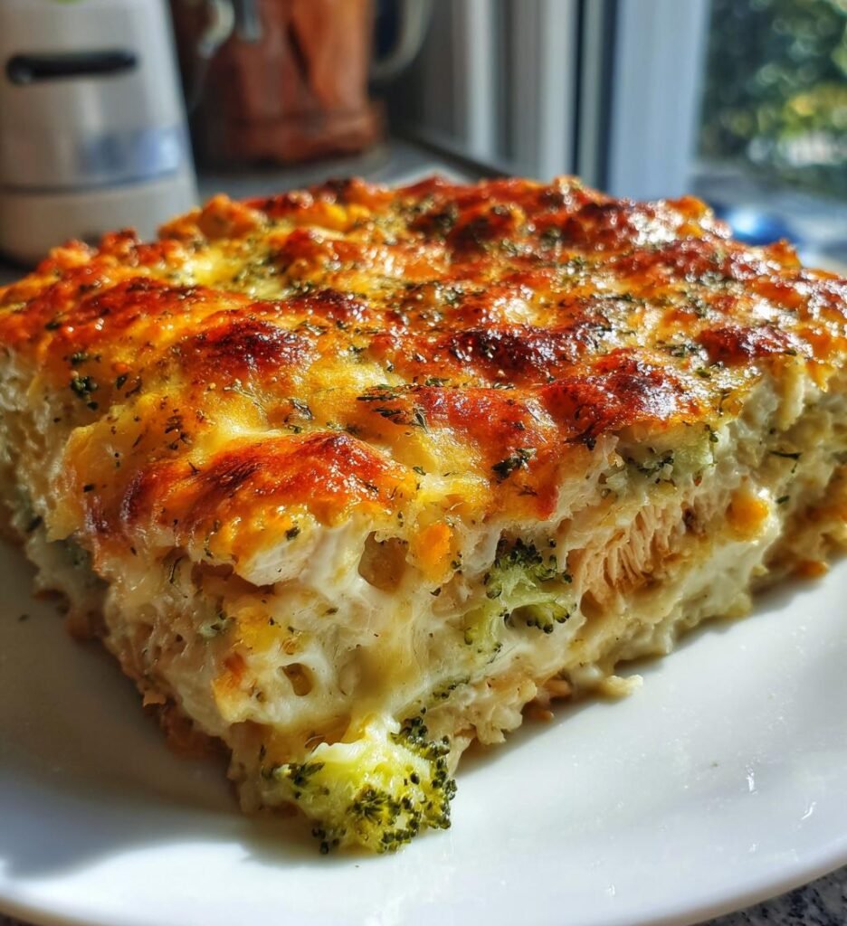 cheesy chicken and broccoli bake