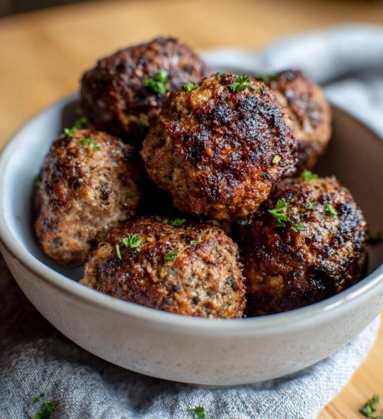 air fryer beef meatballs recipe