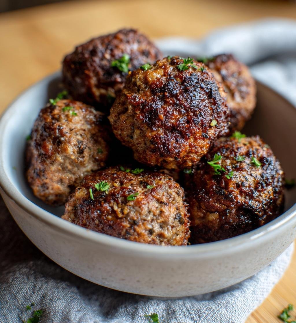 Air Fryer Beef Meatballs Recipe - Juicy & Quick Homemade Delight