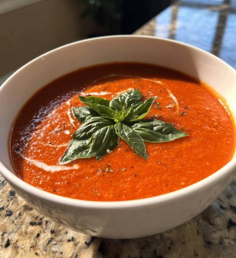 homemade tomato basil soup