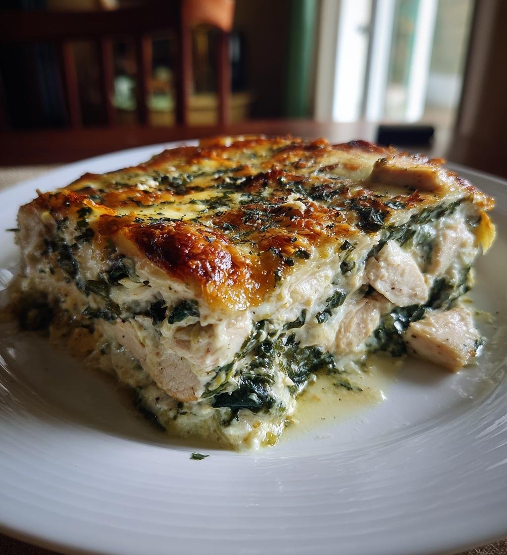 creamy spinach chicken casserole