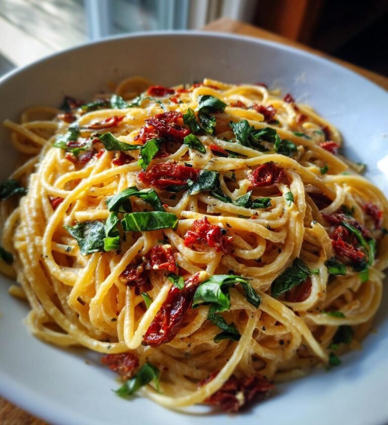 creamy sun dried tomato pasta