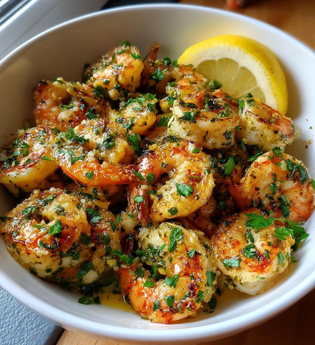 Baked Lemon Garlic Shrimp Recipe - Easy and Delicious