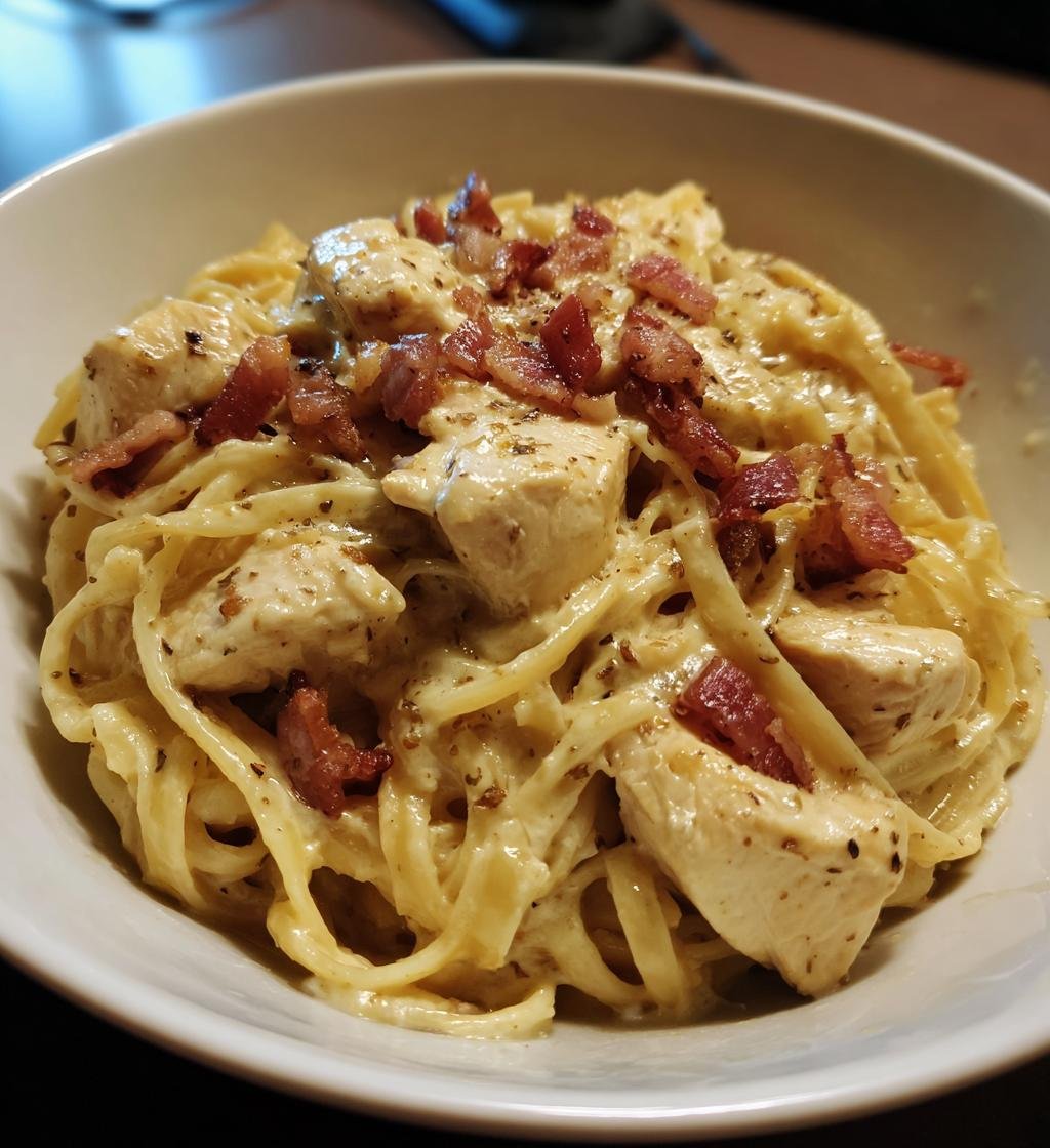Creamy Chicken and Bacon Pasta - Easy & Delicious Weeknight Dinner