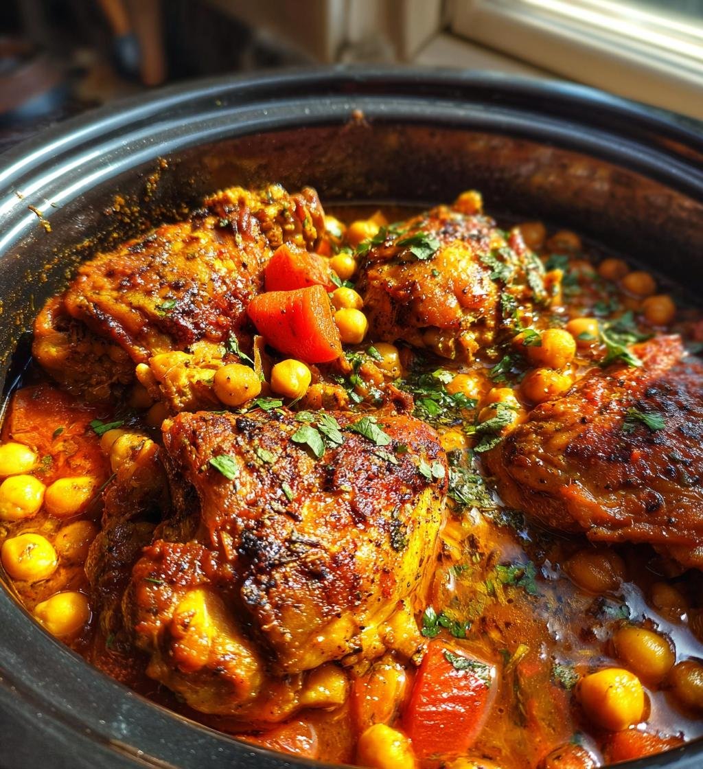 slow cooker moroccan chicken recipe