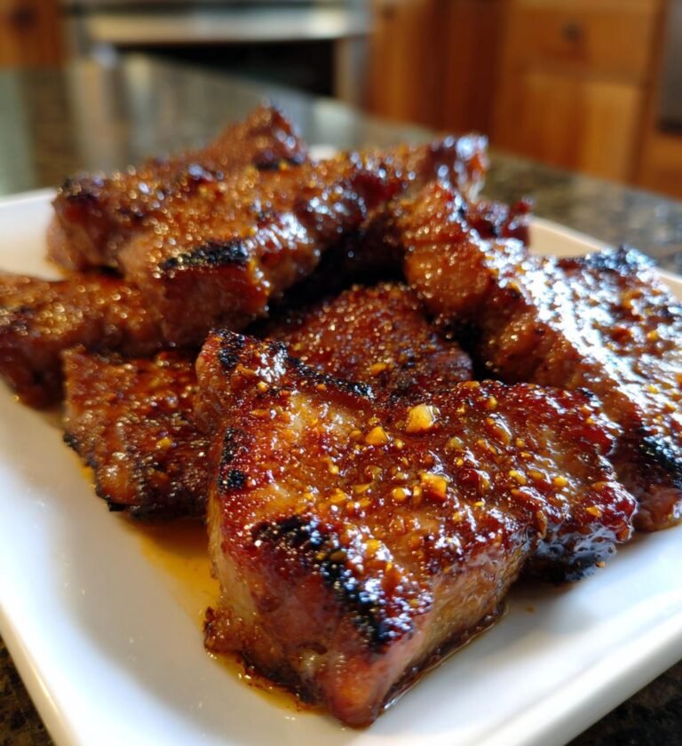 baked honey garlic pork chops