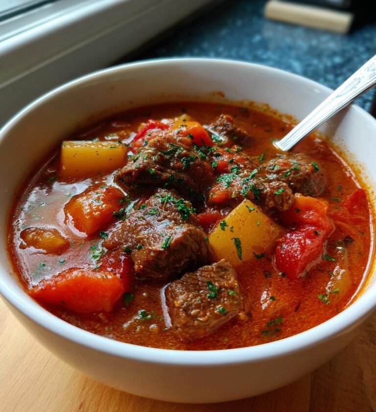 slow cooker beef and vegetable soup