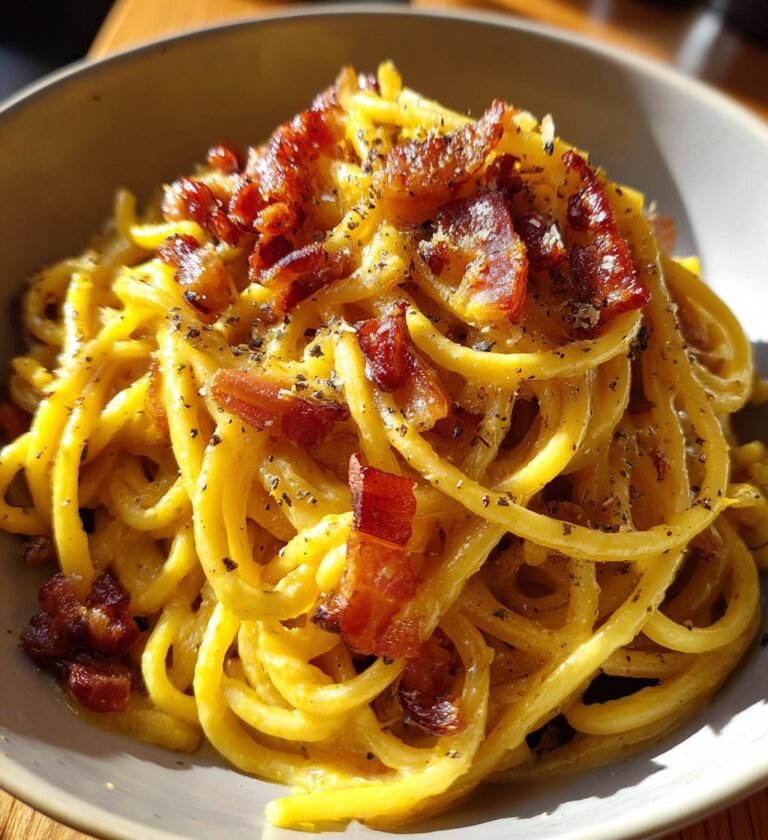 creamy pasta carbonara recipe