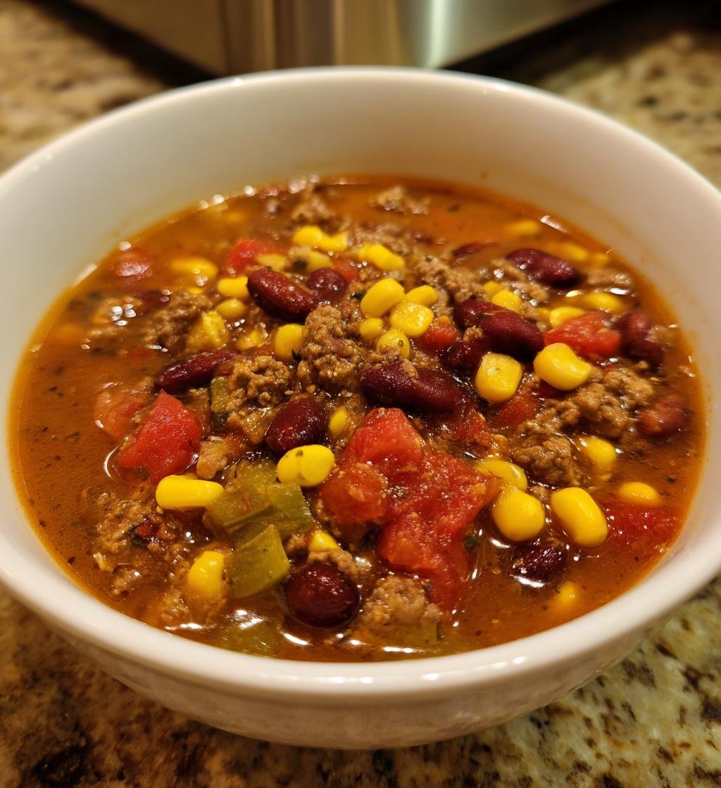 Slow Cooker Beef Taco Soup Recipe – Easy, Delicious & Quick Comfort