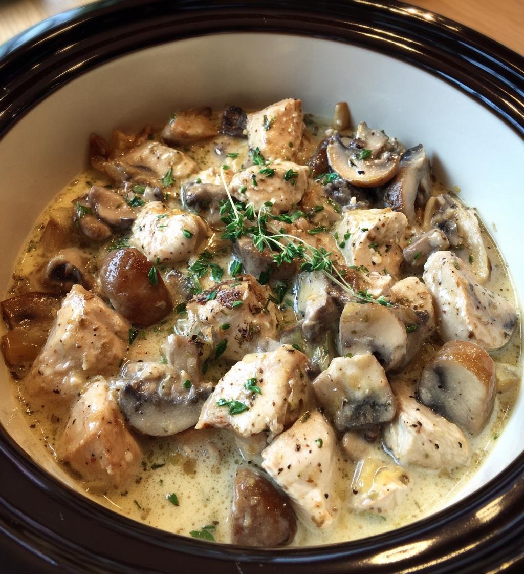 Slow Cooker Chicken and Mushroom Recipe: Easy & Delicious Meal