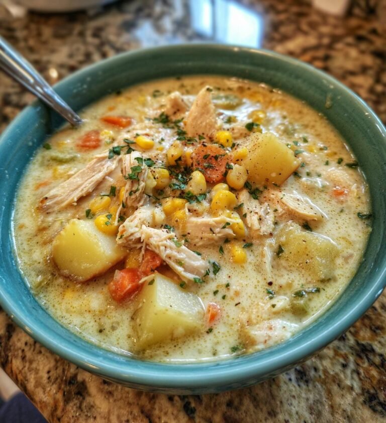 slow cooker chicken corn chowder recipe