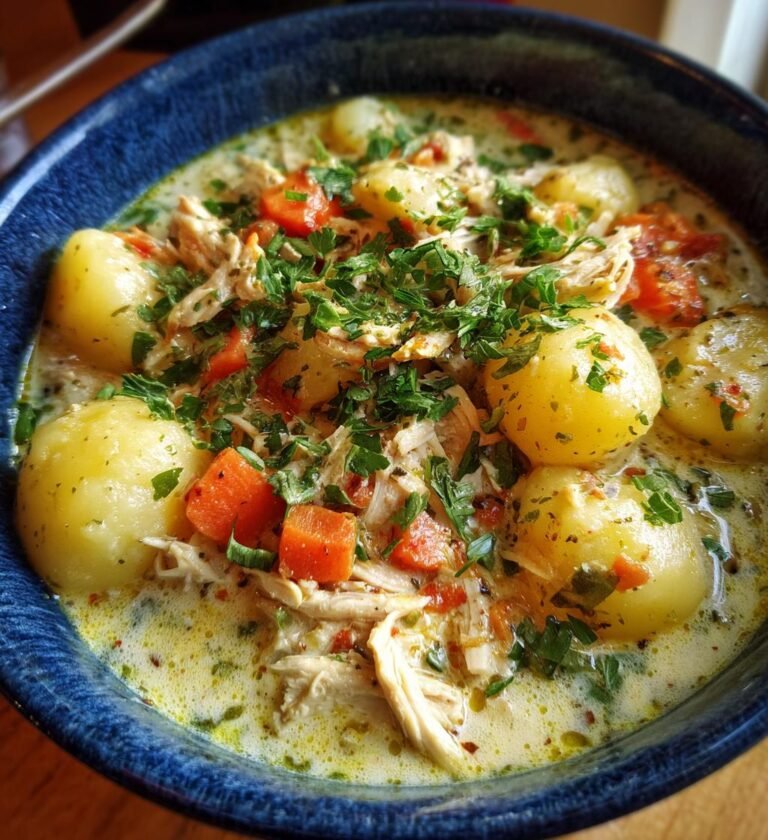 slow cooker chicken gnocchi soup