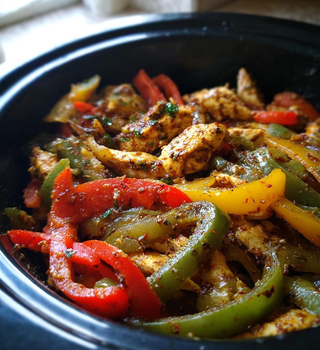 Slow Cooker Fajita Chicken Recipe Easy: Juicy & Delicious Dinner