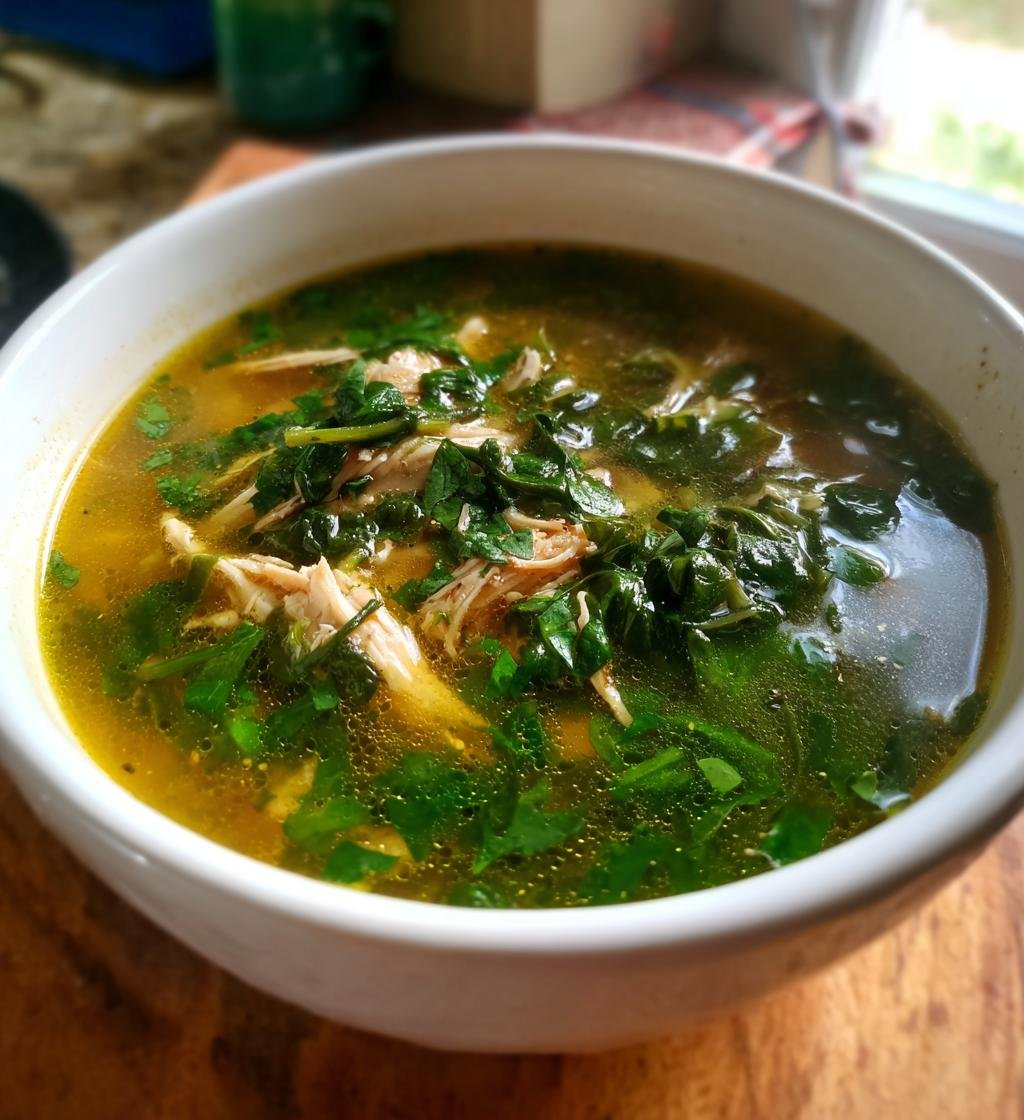 slow cooker chicken spinach soup recipe