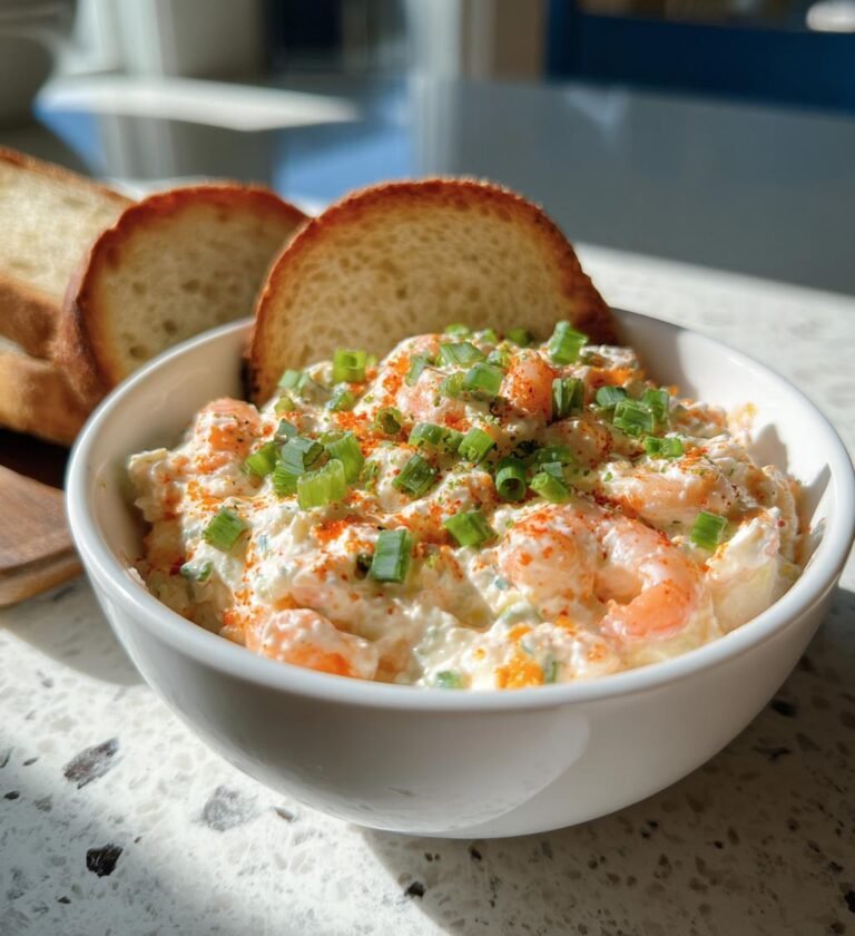 easy cold shrimp dip for pool party appetizers