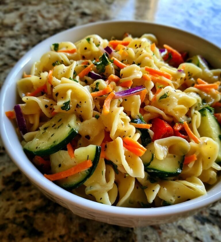easy cold lemon pasta salad for summer cookouts