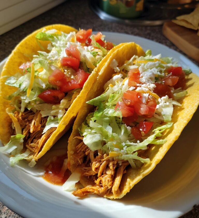 slow cooker chicken tacos for Cinco de Mayo night