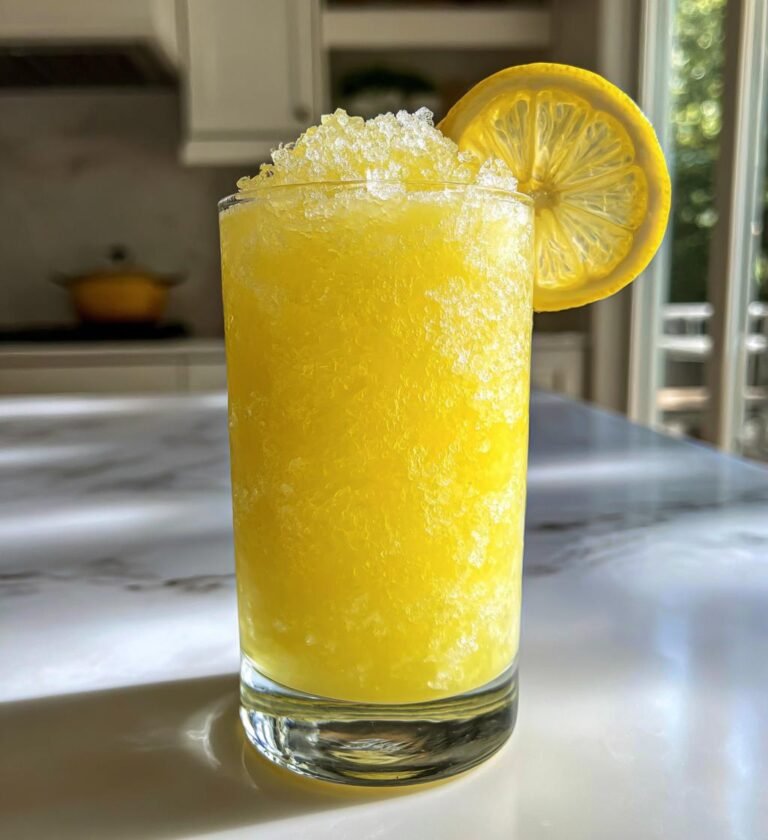 easy homemade lemonade slushie for summer parties
