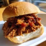 slow cooker pulled beef for summer sandwiches